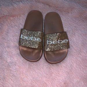 BeBe Slides, rose gold